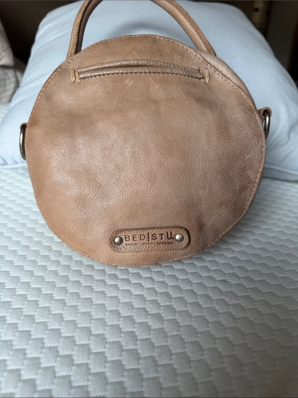 BED|STU Circular Mini Crossbody in Blush Taupe - Picture 10 of 10